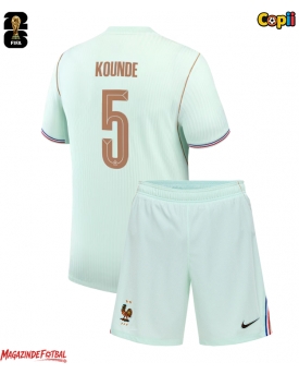 Franța Jules Kounde #5 Echipament de Fotbal Replică Mondial 2026 Copii Deplasare (+ Șorturi)